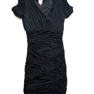 Halston Heritage Black Mini Dress Little Black Dress Size XS